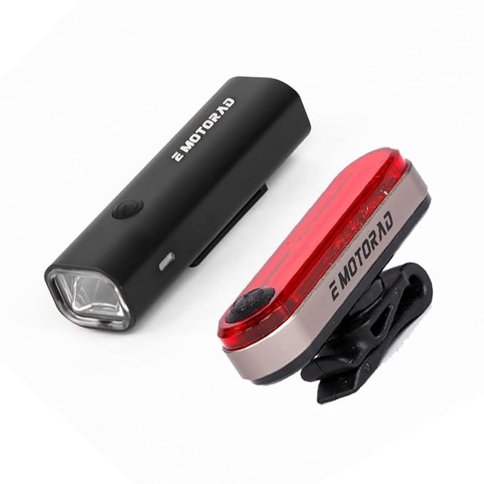 EMotorad Lumous Light Combo | Waterproof Bicycle Front and Rear Headlights
